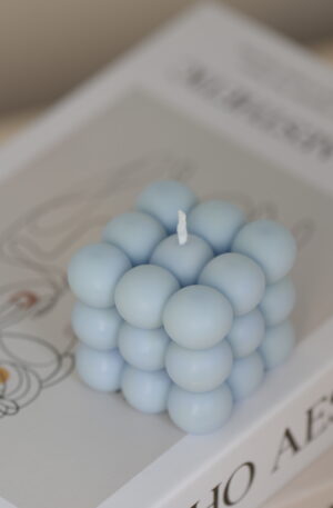 Vela "Bubbles" forma de cubo