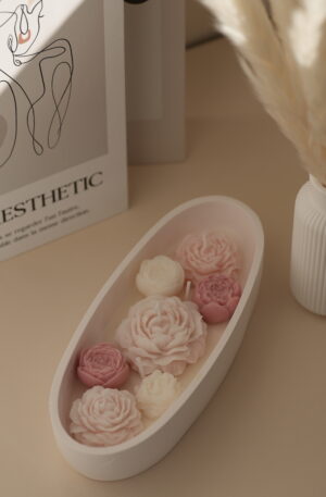 Set "Barquito con peonías"